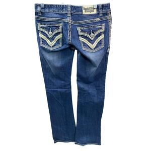 Rock & Roll Cowgirl Denim Jeans Men 29X34 Low Rise Cut
